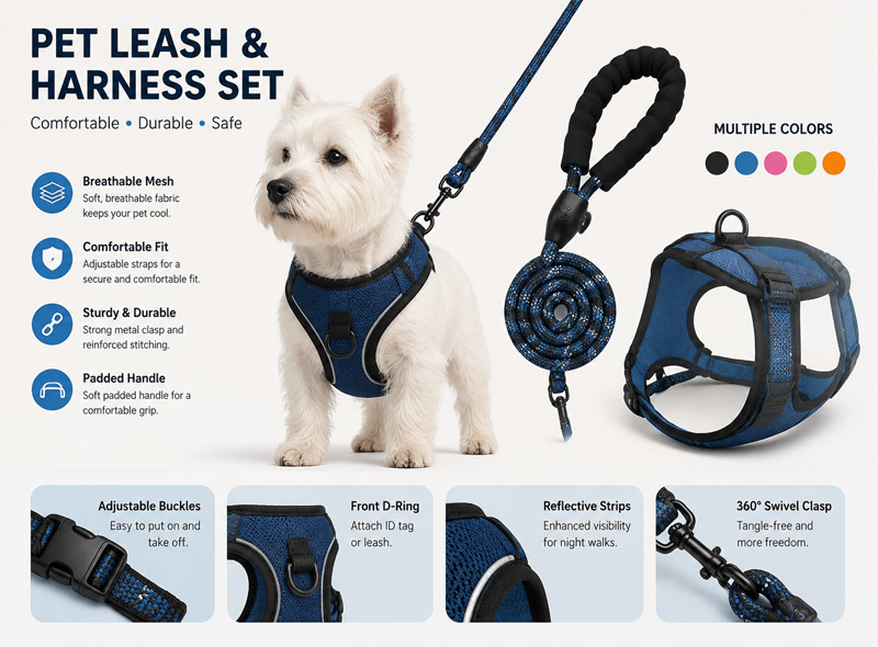 Harness and Leash Set